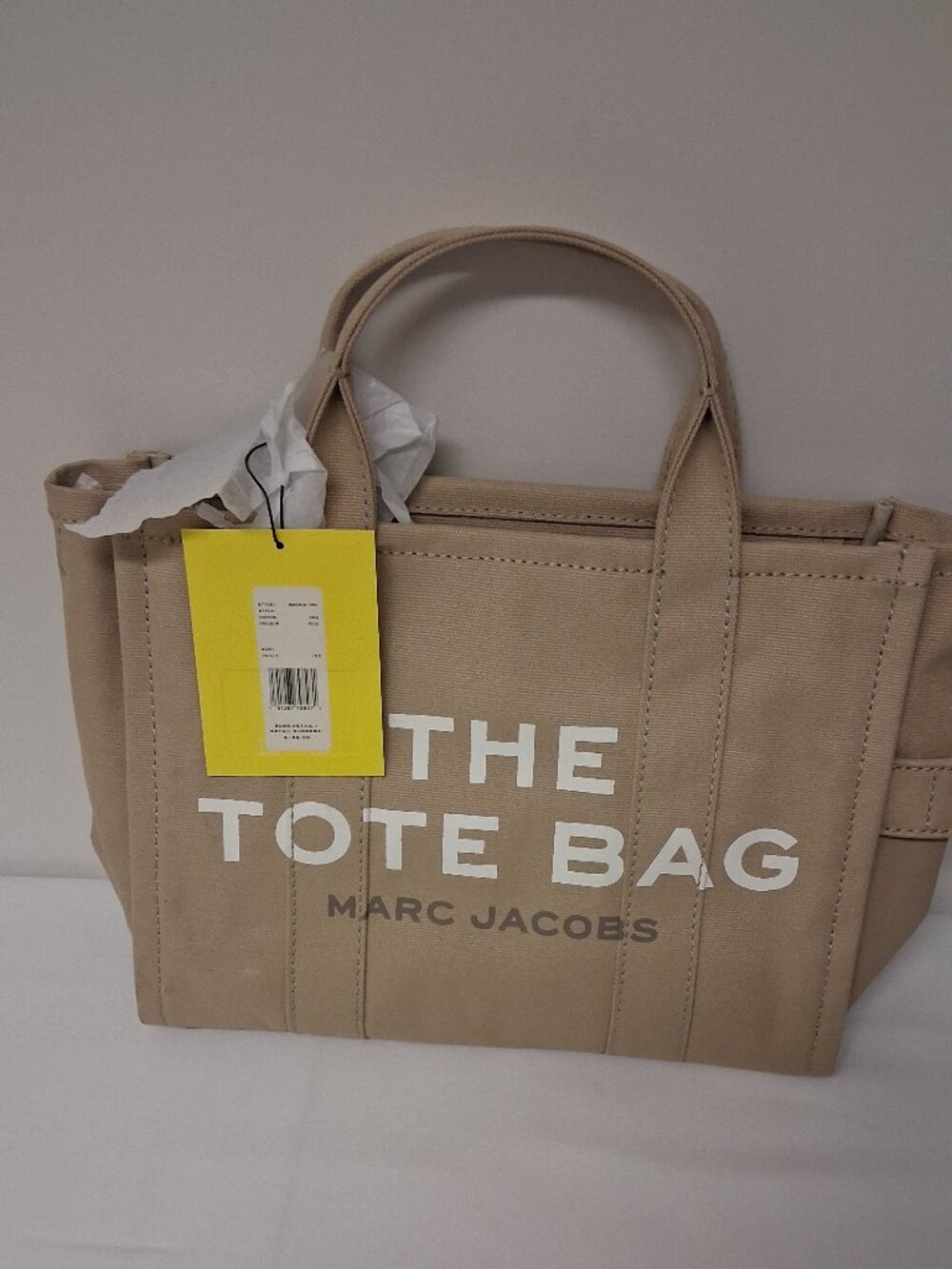 Authentic MARC JACOBS Women's The Canvas Medium Tote Bag In Beige M0016161 NWT